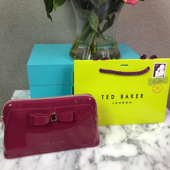 NWT TED BAKER Cahira Bow Makeup Bag Cosmetic Case - Picture 3 of 13